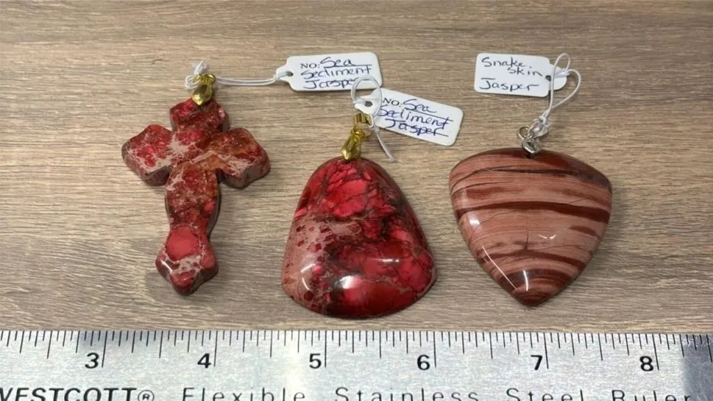 3 Crystal Pendants. *SC