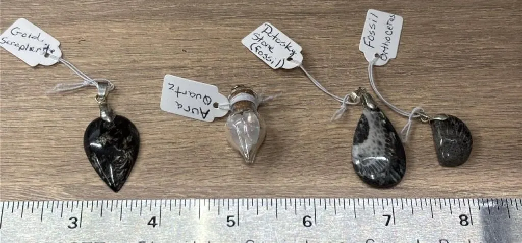 4 Crystal Pendants. *SC