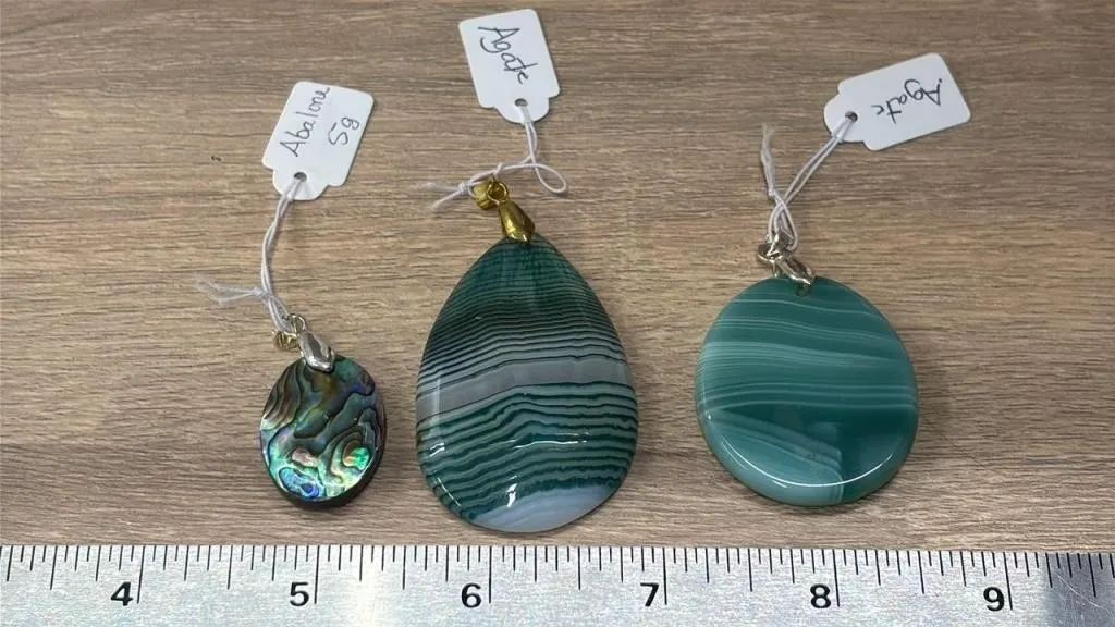 3 Crystal Pendants. *SC
