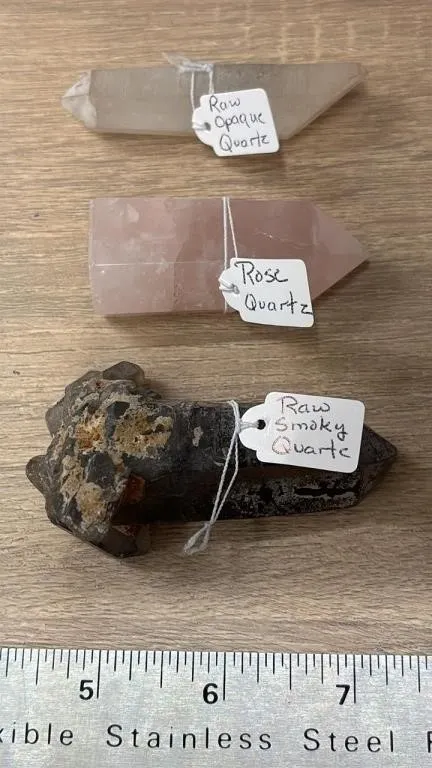 3 Asst. Crystal Pieces. *SC