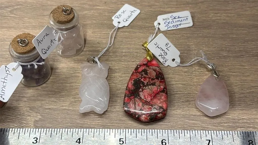 5 Crystal Pendants. *SC