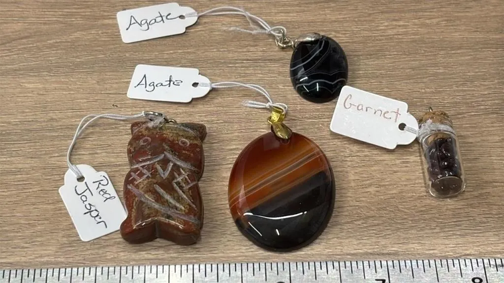 4 Crystal Pendants. *SC