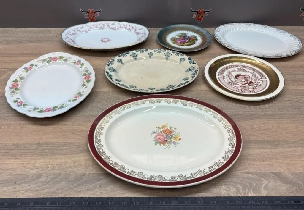 7 Asst. Serving & Decorative Plates *NO SHIPPING