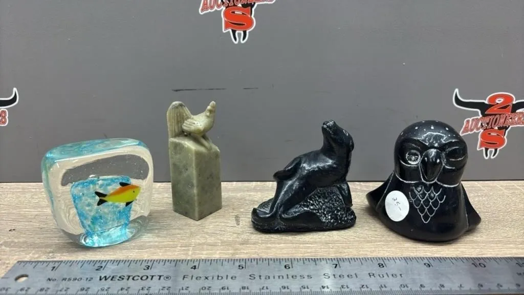 4 Asst. Decorative Animals.