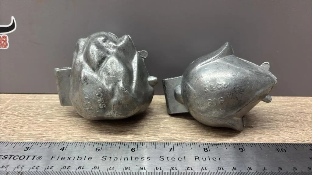S & Co. Metal Chocolate Molds.