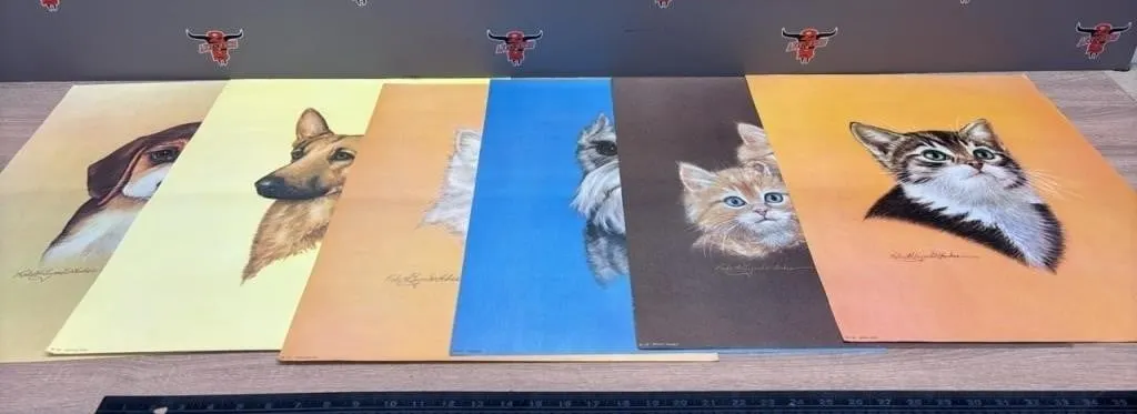 6 Asst. Robert Guzman Forbes Cat & Dog Posters