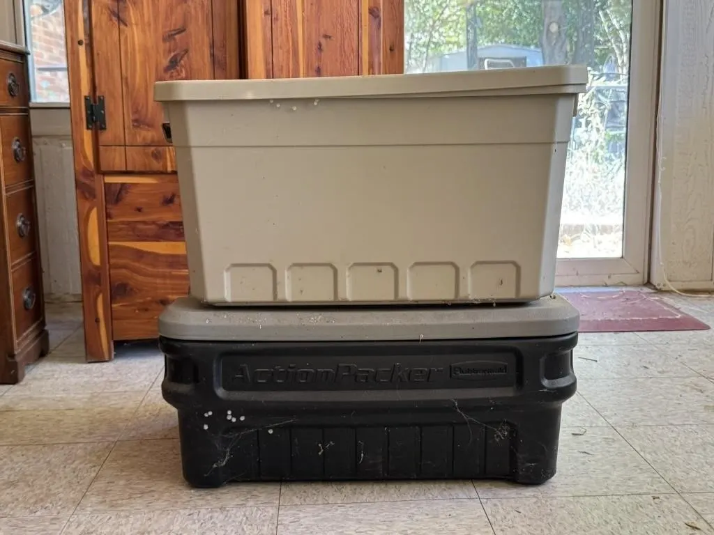 Storage Totes with Lids