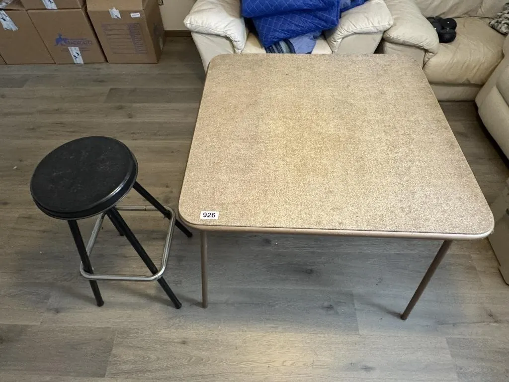 Card Table & Stool