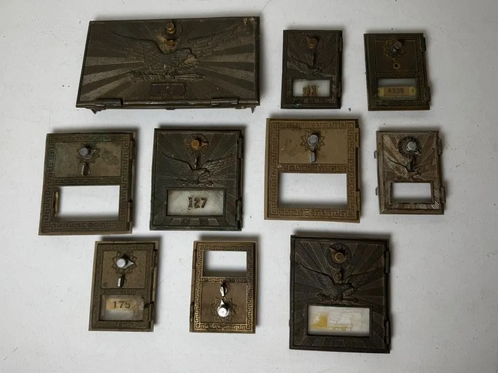 Vintage PO Box Doors