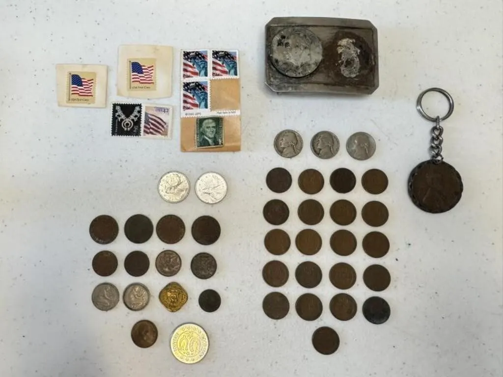 Wheat Cents, Jefferson Nickels & Foreign Coins