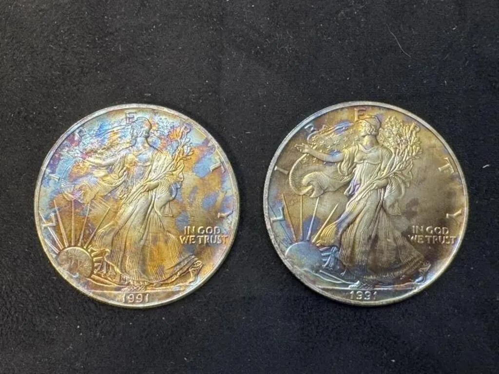 1991-P Walking Liberty Silver Dollars