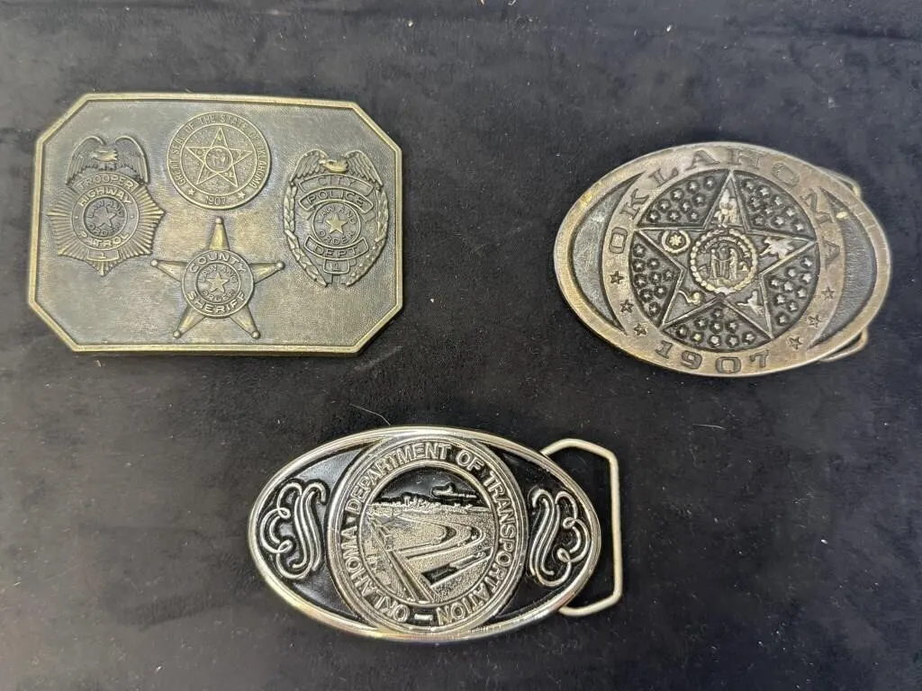 Oklahoma, DOT & OHP Belt Buckles