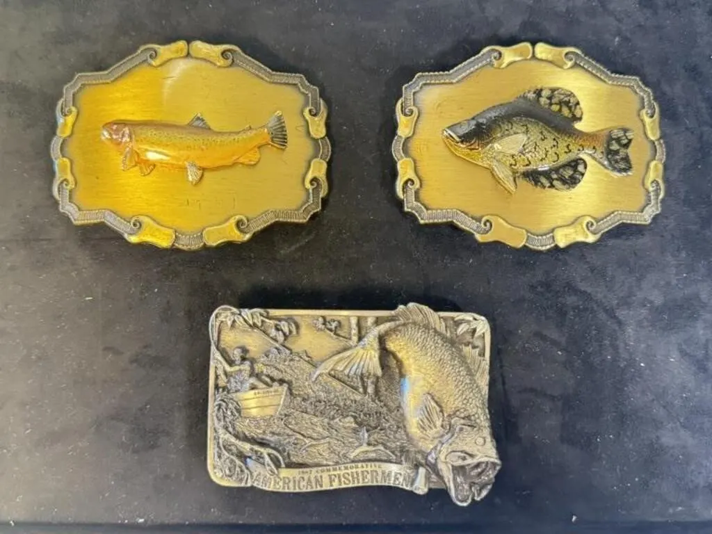 Fishing Theme Belt Buckles