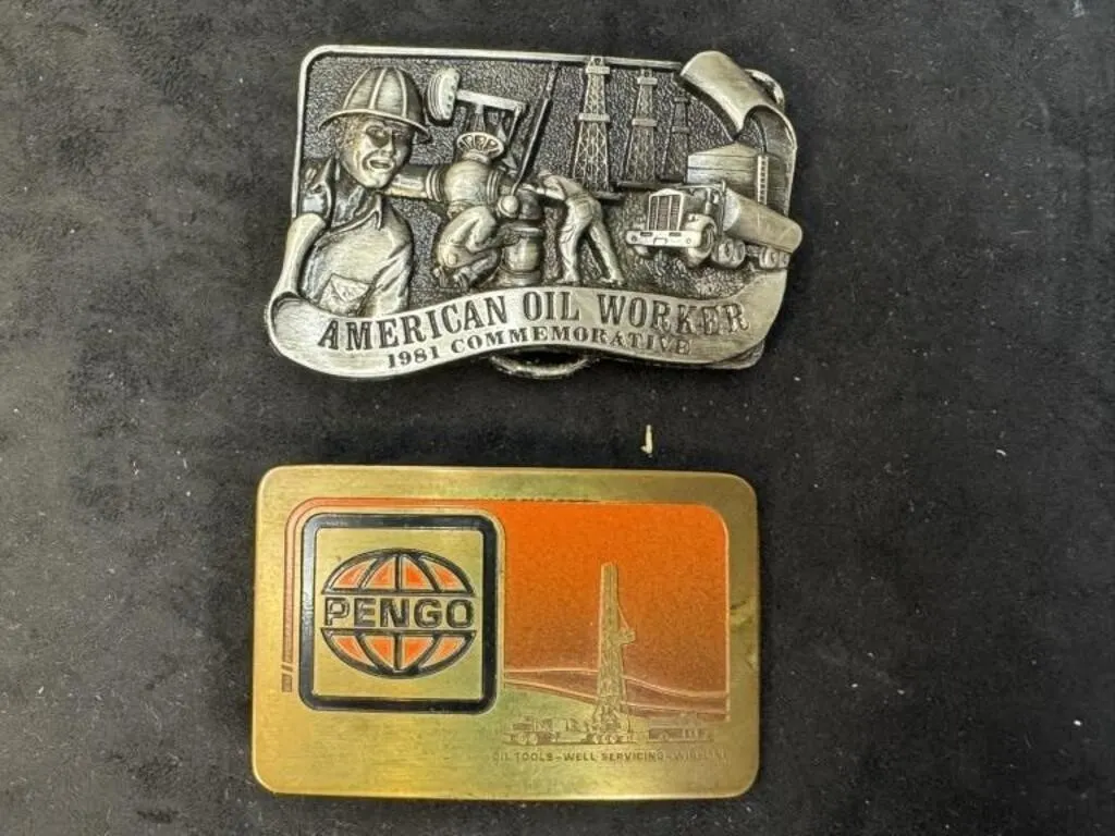 Oil Field Theme Belt Buckles