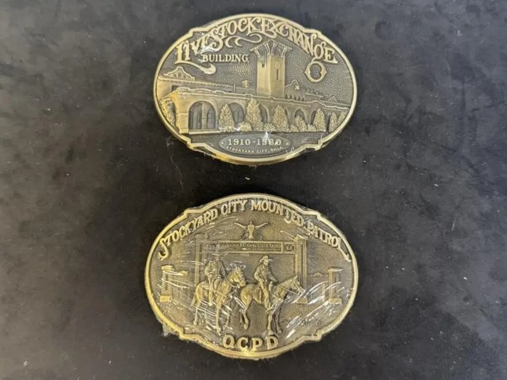 Oklahoma City Stockyards Belt Buckles