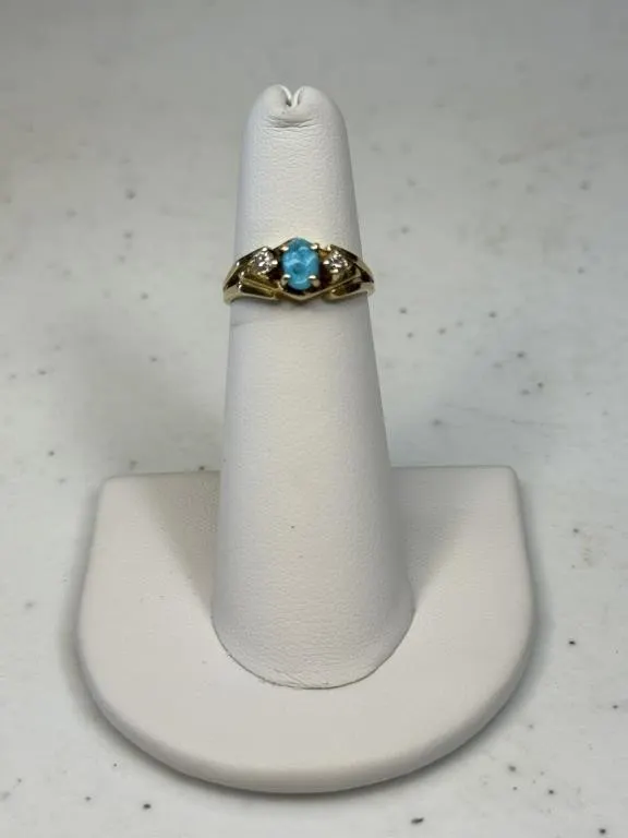 14 KT Gold Turquoise Ring