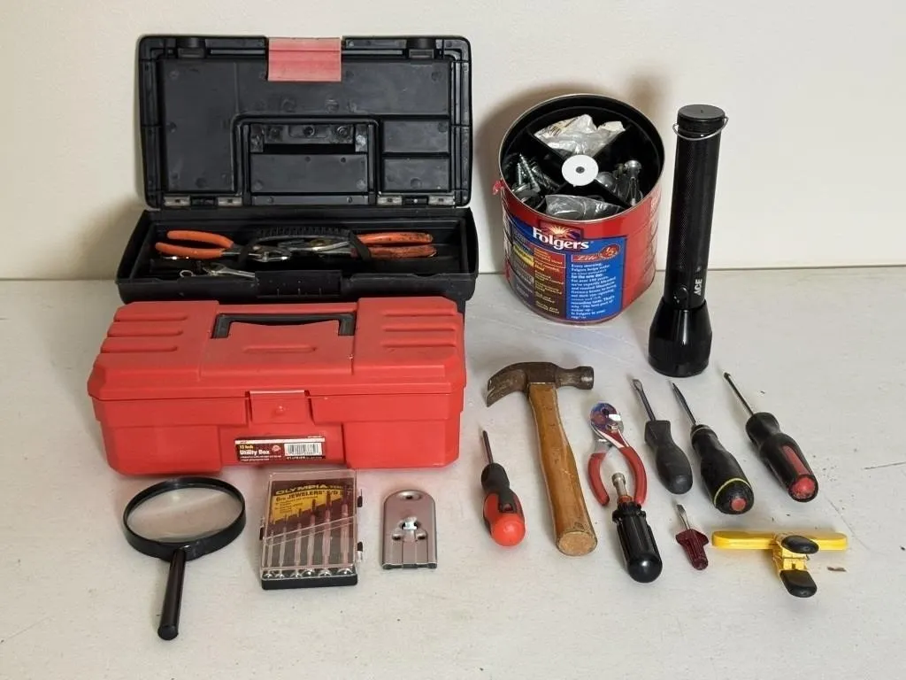 Hand Tool Assortment & Tool Boxes