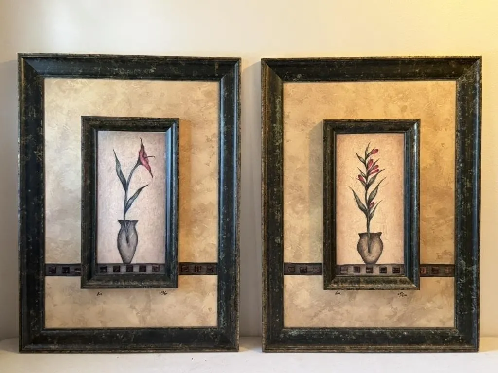 Floral Framed Art Set