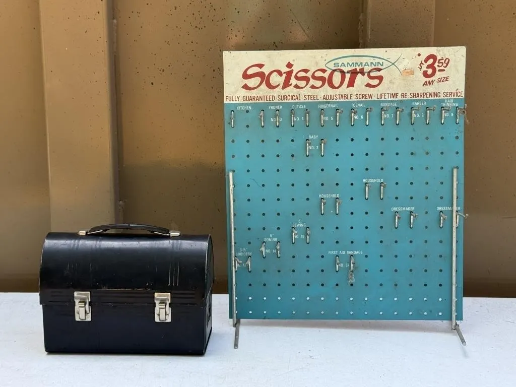 Sammann Scissors Merchandise Display & Lunchbox