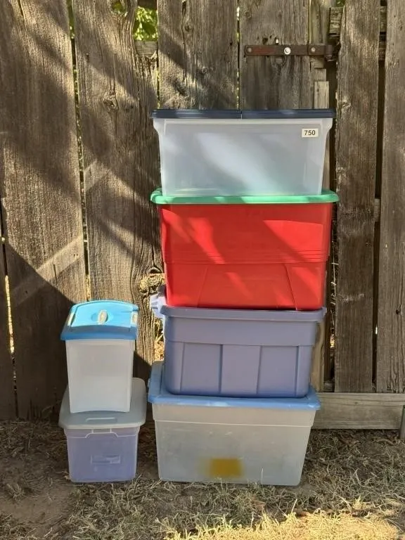 Storage Totes with Lids