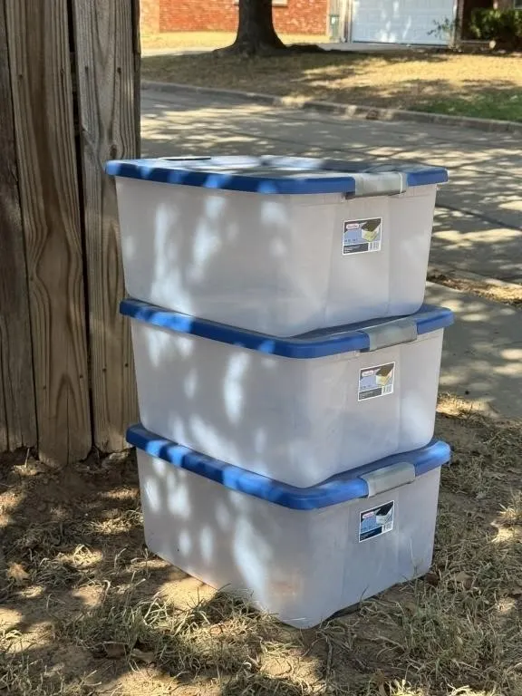 Storage Totes with Lids