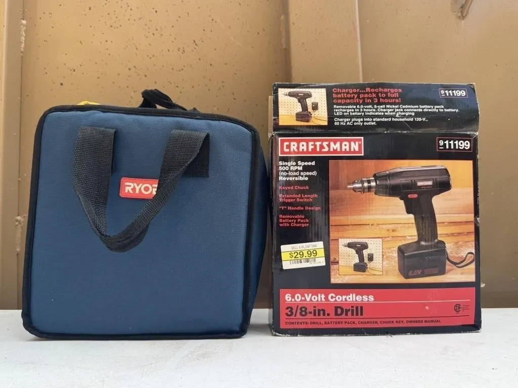 Ryobi & Craftsman Cordless Drills