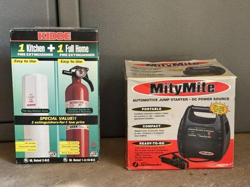 Mity Mite Jump Starter & Fire Extinguisher