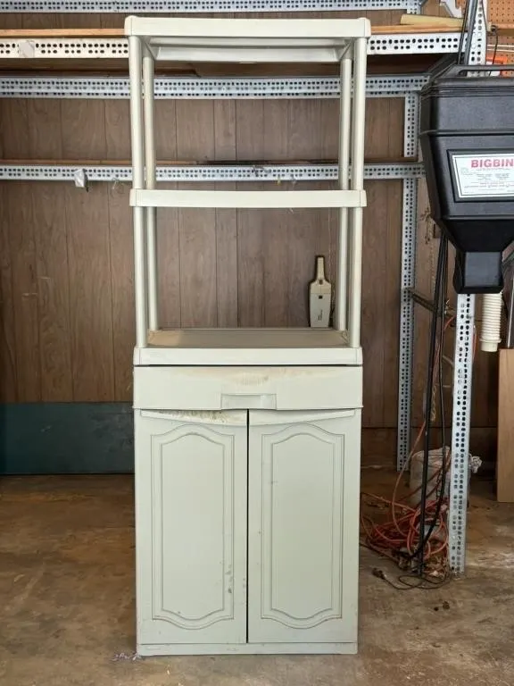 Keter Plastic Storage Cabinet with Shelves