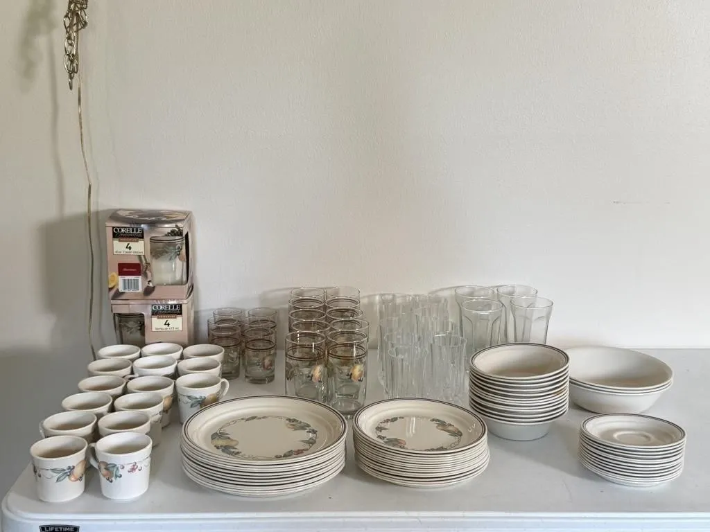 Fruit Dinnerware & Drinking Glasses
