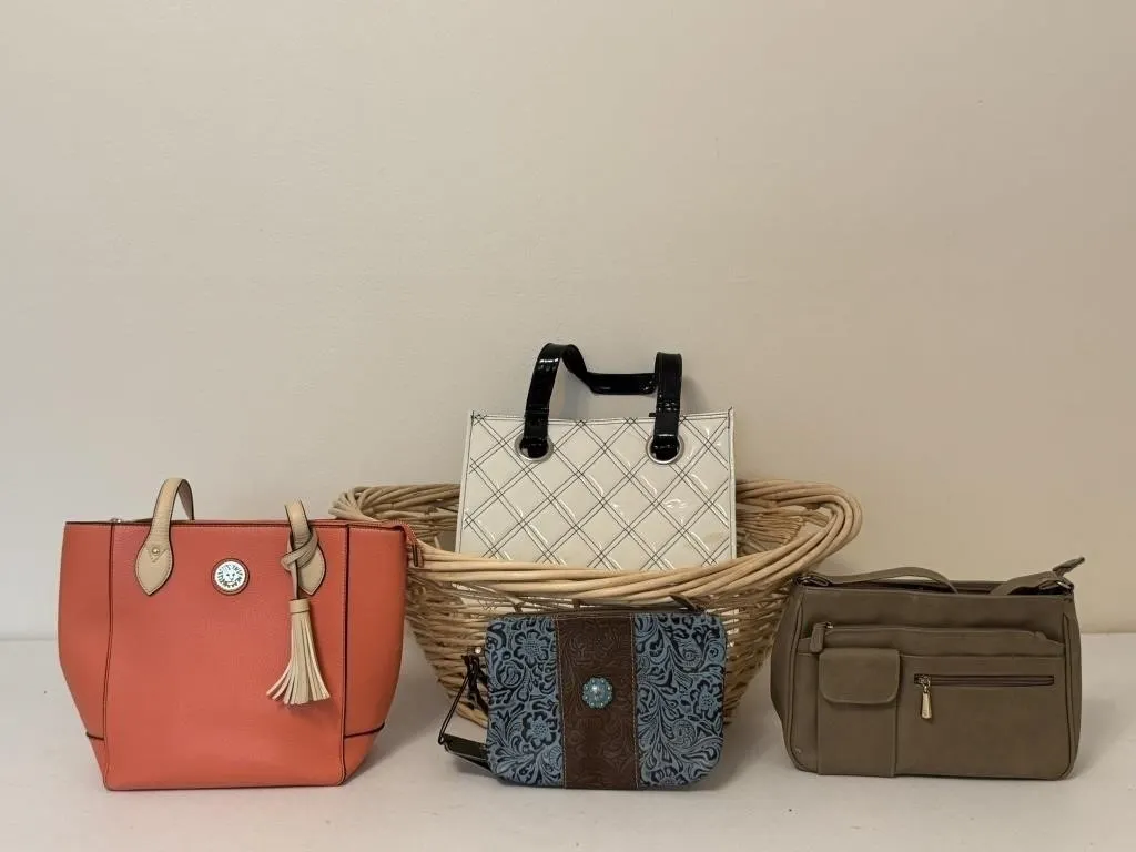 Hand Bags & Large Basket