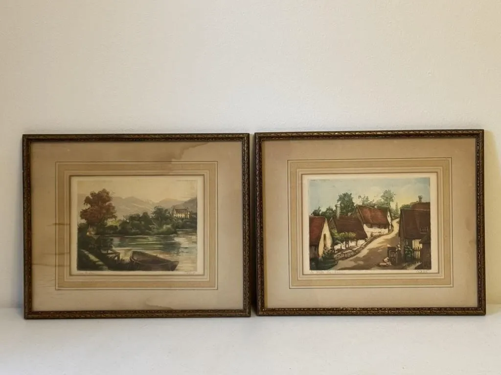 Camilla Lucas Framed Etchings