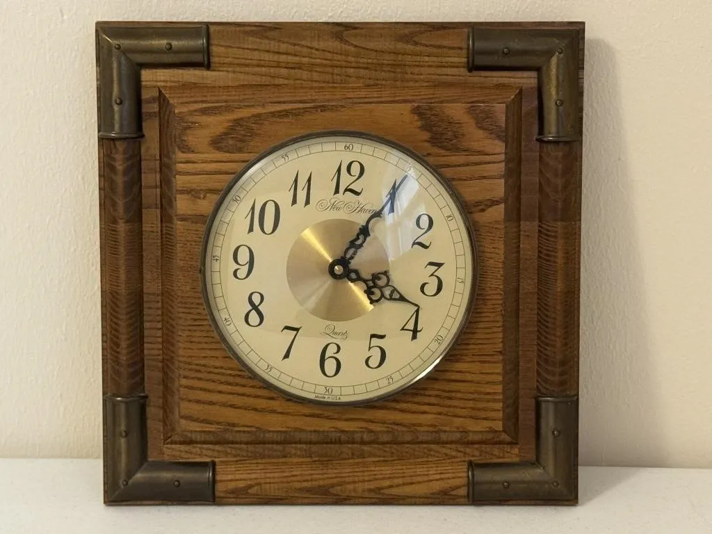 Wood & Brass Clock