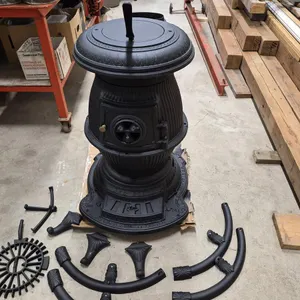 Cast Iron Parlor Stove w/ Decorative Parts
 UNRESERVED
