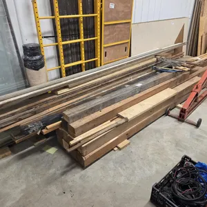Mixed Reclaimed Lumber, Trim & Hand Saws
 UNRESERVED