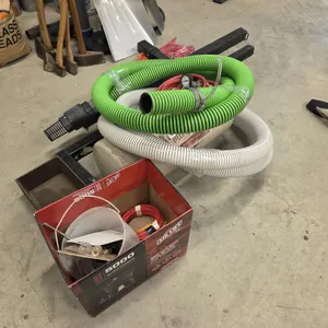Assorted Shop Hoses, Air Tank & Brackets
 UNRESERVED