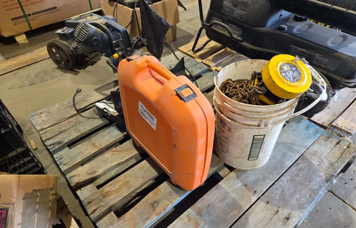 Paslode Nailer, Mitre Saw, & Chain Hoist
UNRESERVED