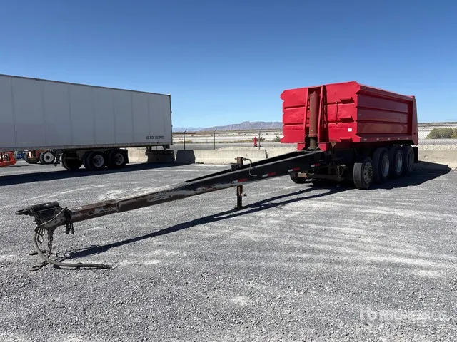 2001 Clement 18 ft Quad/A Pup Dump Trailer