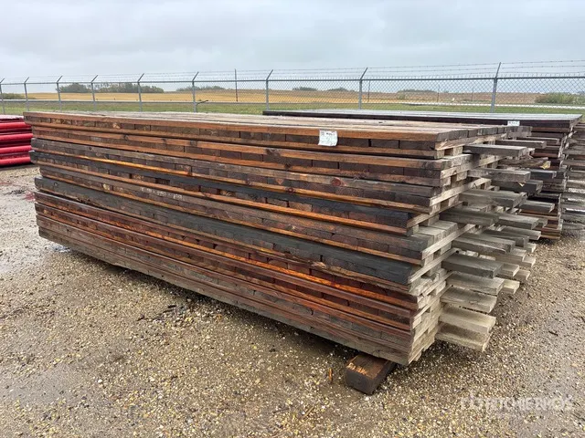 Quantity of (10) 7 ft x 12 ft 10 in x 3 in Wood Mats