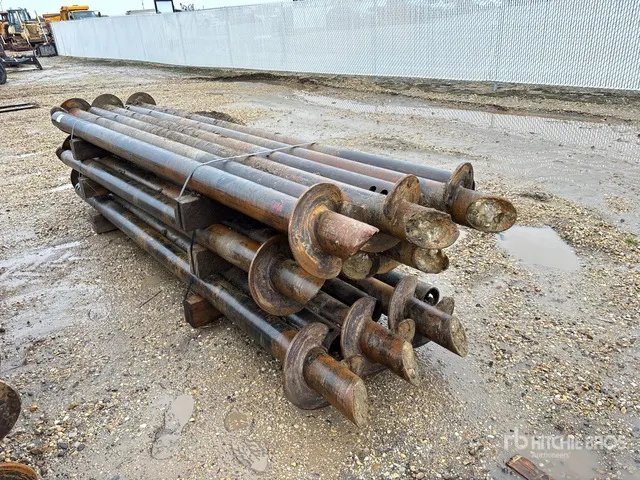 Quantity of (18) 5.5 in x 11 ft Screw Pilings