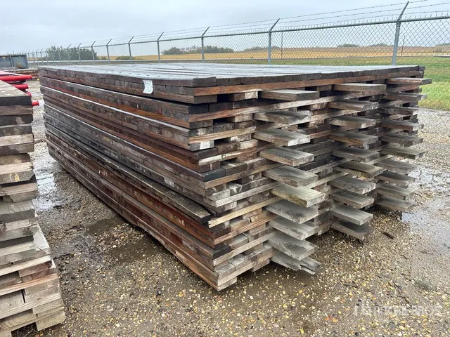 Quantity of (10) 7 ft x 12 ft 10 in x 3 in Wood Mats
