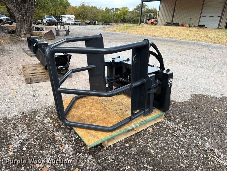 Wolverine BSH-12-75D skid steer bale grabber