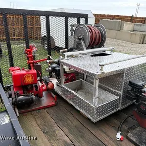 Utility vehicle fire skid