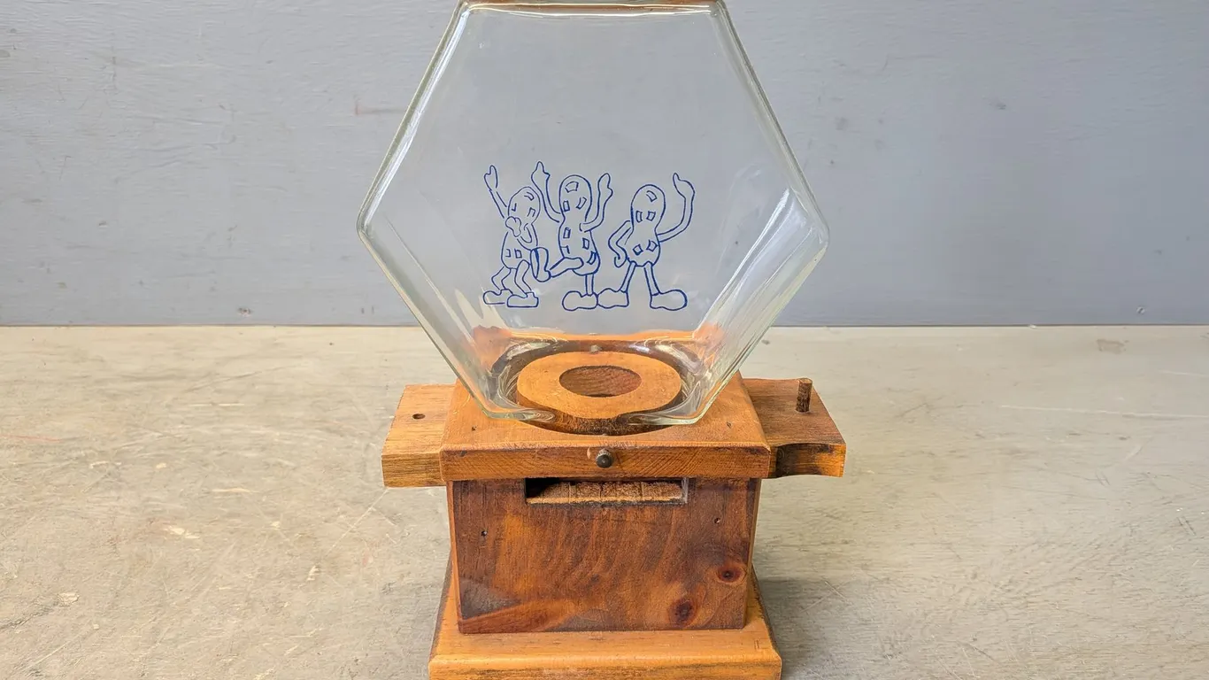 Wooden Peanut Dispenser