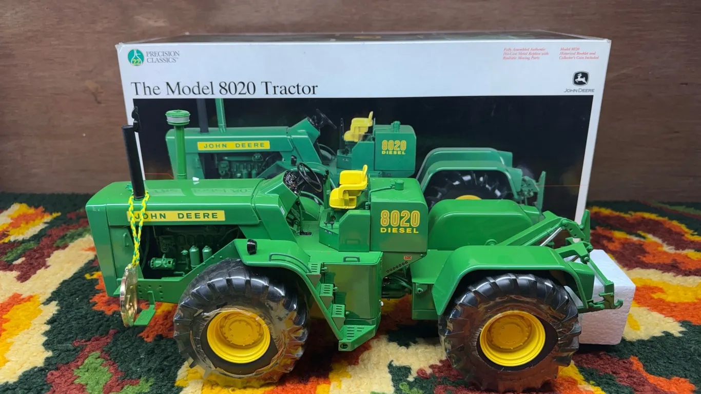 John Deere Diecast Model 8020 4WD Tractor