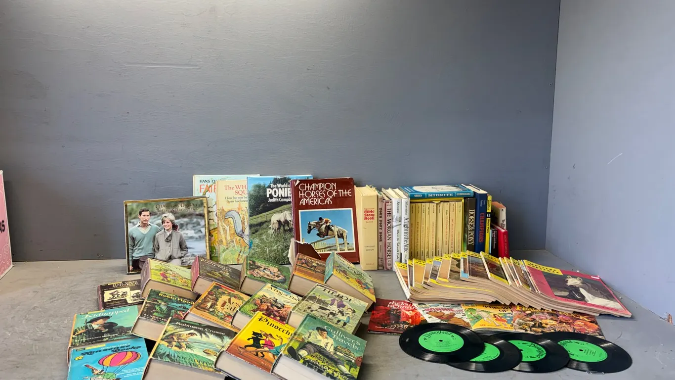 (65) Assorted Vintage Children's Books and Magazines
