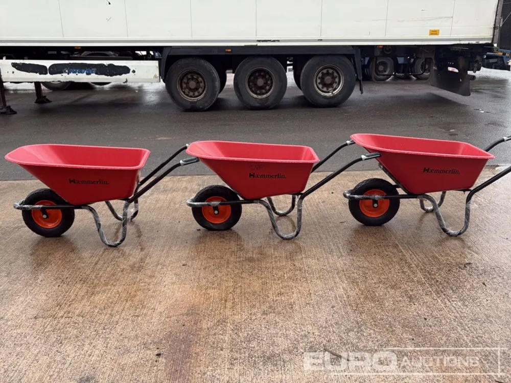 Unused Plastic Tub Wheelbarrow (3 of)