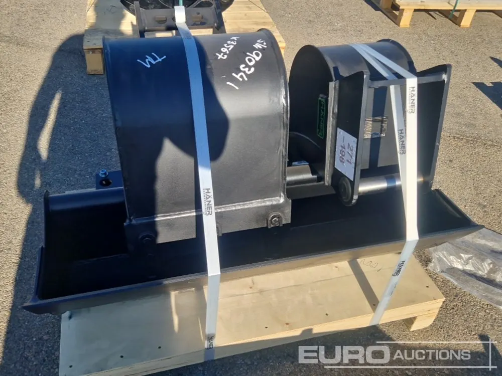 Unused Haner Set of HTL125-MS01A Bucket (S/N 26001334), HTL140-MS01A Bucket (S/N 26001335), HHG1100-MS01A Bucket (S/N 26001333)