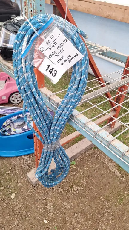 80Ft Used Kernmantle rope