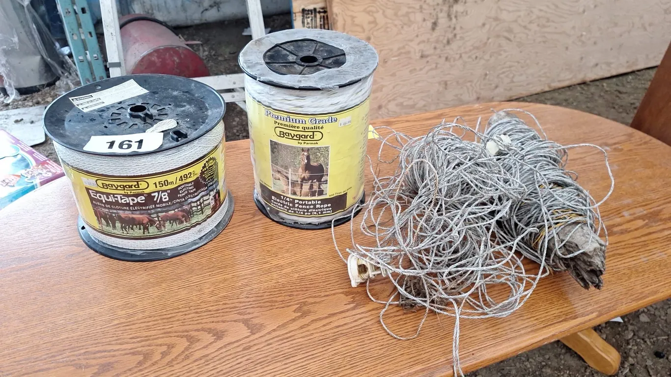 Equi-tape 7/8", 1/4 " Portable electric fence rope