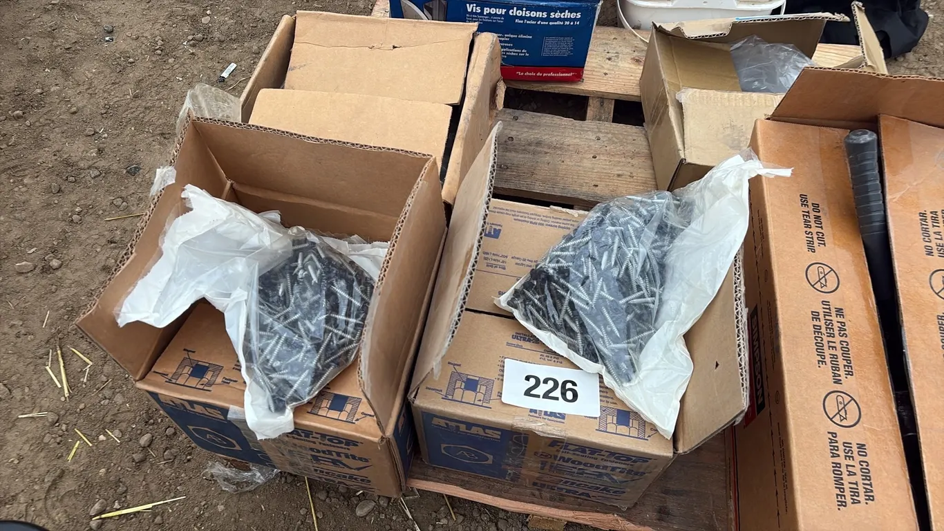 3-Boxes of tin screws